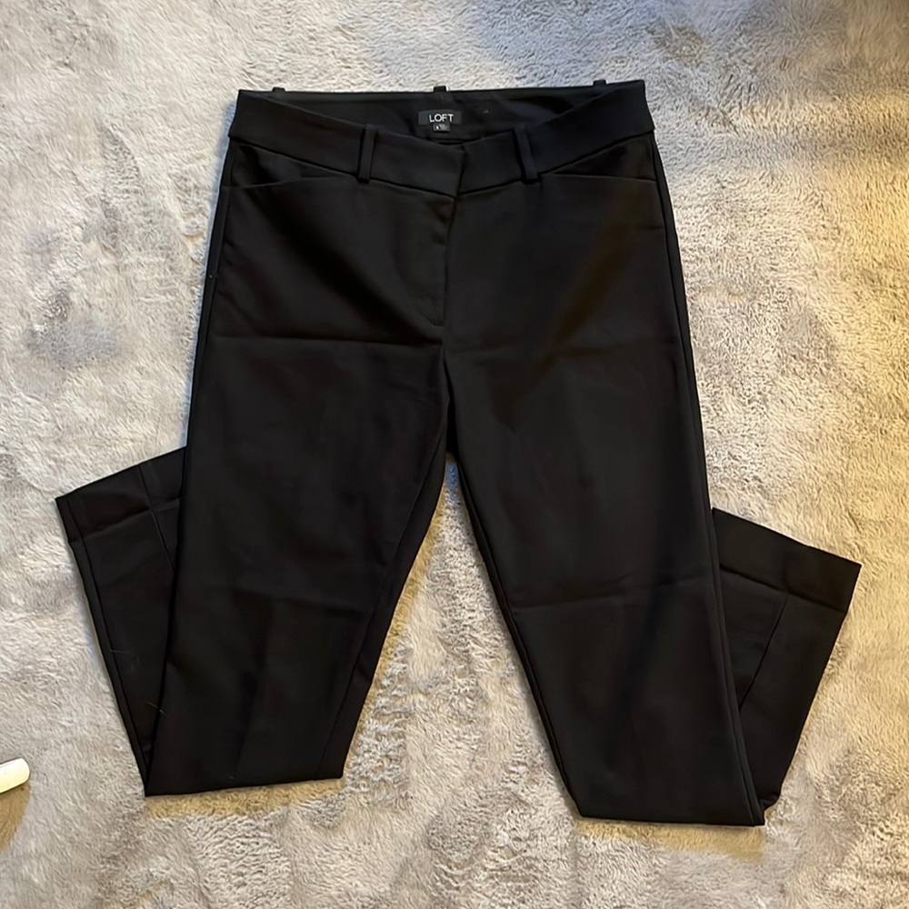 Stretchy black dress pants